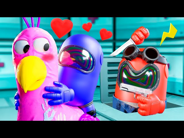 OPILA BIRD Love MINI CREWMATE?! Garten of BanBan Vs Among Us Animation