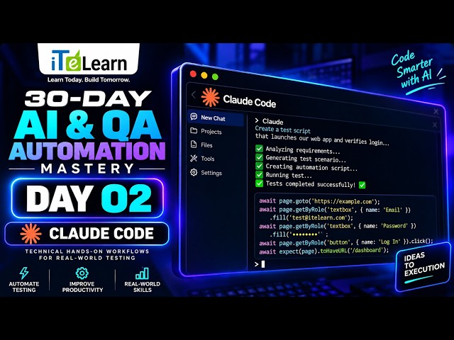 🚀AI ESSENTIALS DAY-2: The Future of Software Testing: Building E-commerce website using Claude Code