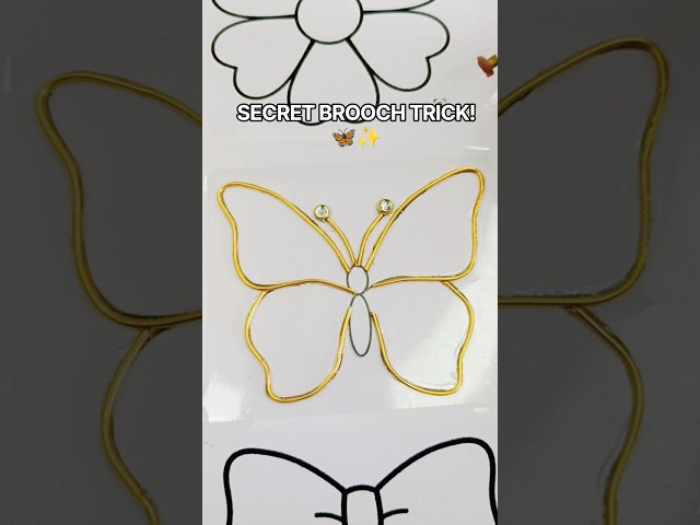 SECRET BUTTERFLY BROOCH TRICK! 🦋✨ (Part 1) #Shorts