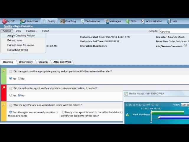 VPI How: Perform a Quality Assurance Evaluation