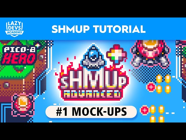 Making an Advanced Shmup #01 - Mock-Ups - Pico-8 Hero