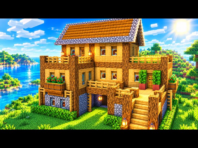 Minecraft How to Build Easy Survival House Tutorial 🏡⛏️