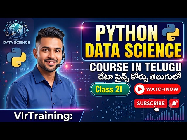 Python Data Science in Telugu Class 21 by Balaji VlrTraining Learn Python for Data Science