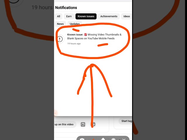 Yt Studio Known issue: 🚨 Missing Video Thumbnails & Blank Spaces on YouTube Mobile Feeds / #shorts
