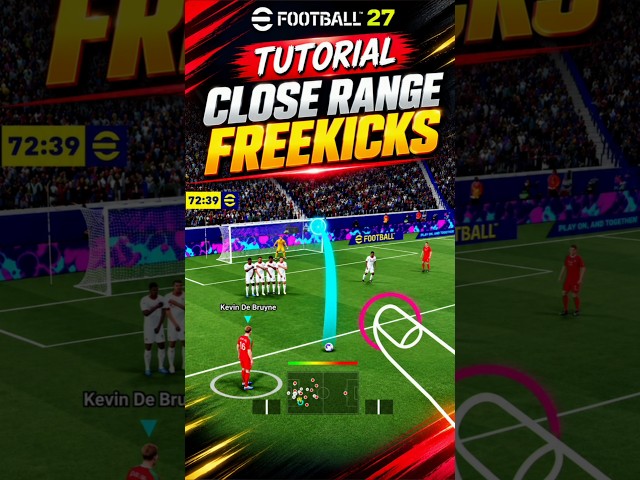 🎯🔥The BEST Close-Range Free Kick Technique #efootball27