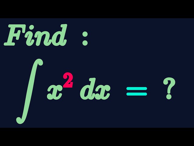Can you complete the integration process  ∫x^2dx Math , math