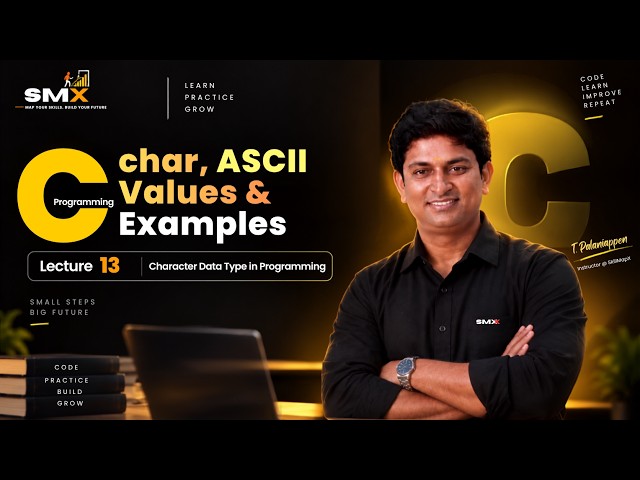 Character Data Type in C | char, ASCII Values & Examples | SkillMapX