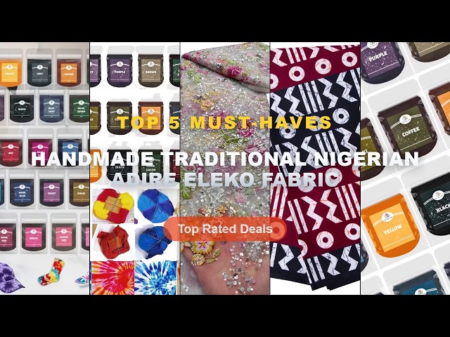 Don't Buy Handmade Traditional Nigerian Adire Eleko Fabric Before Watching This! - 24 Colors 10g Fab
