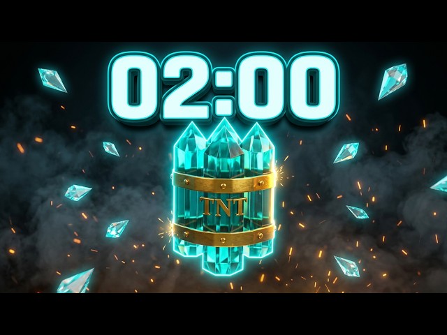 2 Minute Study Timer with Music 💎 Diamond Bomb Countdown