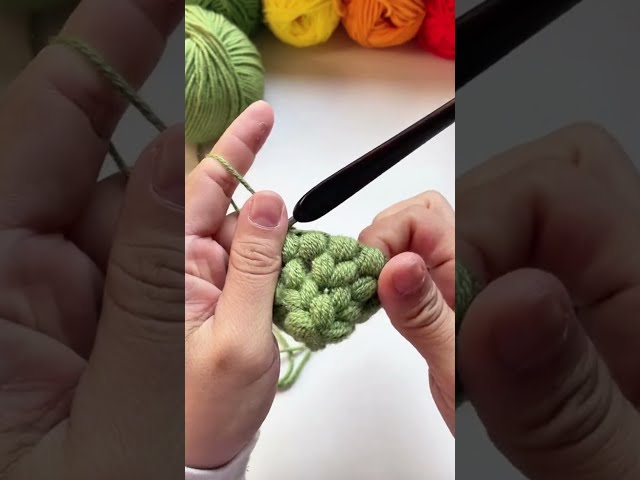 Crochet bobble stitch
