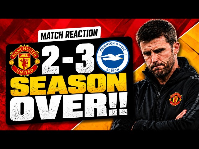 SEASON OVER! MANCHESTER UNITED 2-3 BRIGHTON! KNOCKED OUT OF THE CARABAO CUP! 😡 | Match Reaction
