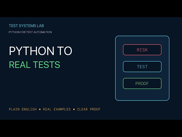 Python for Test Automation: Start with One Useful Check