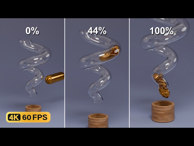 【4K 60FPS】Relaxing 3D Physics Simulation | Showcase