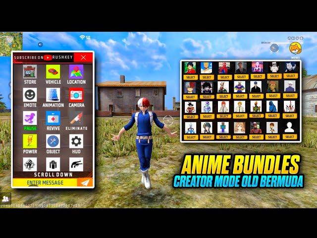 ANIME BUNDLES 🤩 PC OLD BERMUDA CREATOR MODE | CREATOR MODE PC PASSWORD | RUSHKEY
