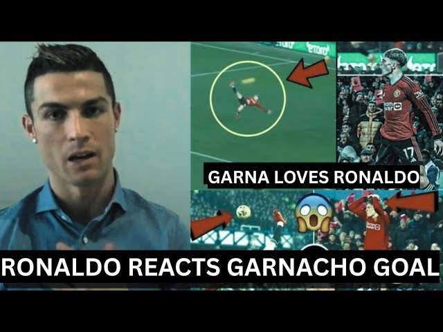 FINALLY!! RONALDO reaction to GARNACHO ACROBATIC GOAL and SIUU CELEBRATION vs Everton😍🔥