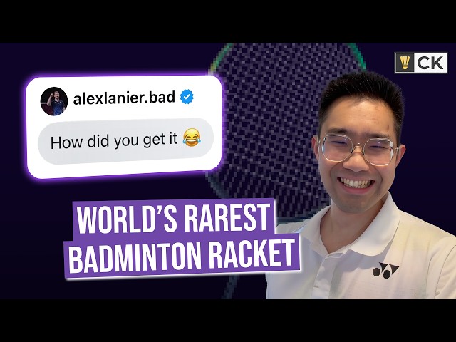 I Review The RAREST Badminton racket in the world!