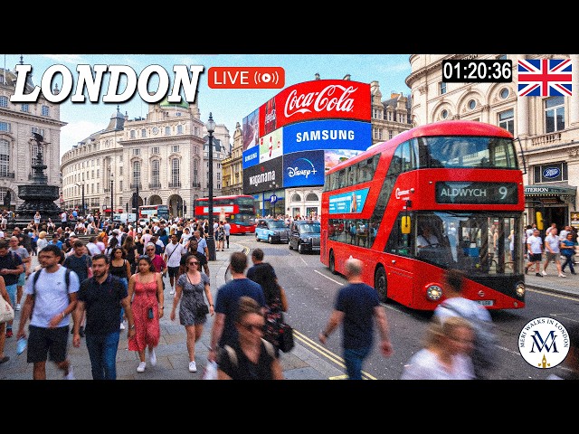 🔴🇬🇧 LIVE LONDON WALK 🔥 Walking London's City Centre with Locals and Tourists | Famous Streets