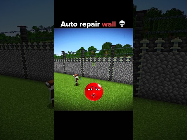 Minecraft Mein Ye Wall Khud Repair Hoti Hai! 😱🧱 #minecraft #viral #gaming #shorts