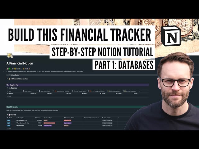 A Financial Notion: My Financial Tracker Build | Step-by Step Notion Tutorial