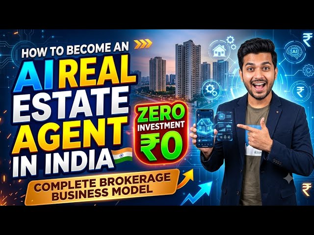 How to Become a AI Real Estate Agent in India (Zero Investment) | Complete Brokerage Business Model