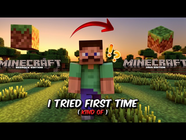 Bedrock Pro Tries Java For The First Time | Minecraft Java Speedrun