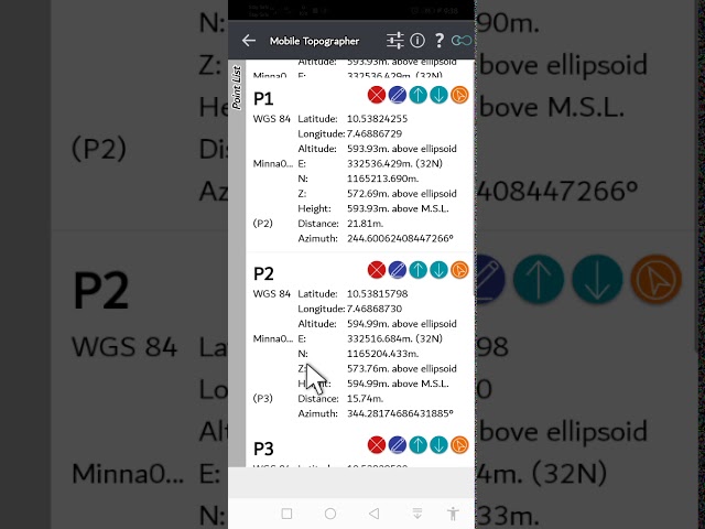 DATA EXPORT, AREA CALCULATION AND PARCEL DISPLAY ON IMAGERY  USING MOBILE TOPOGRAPHER