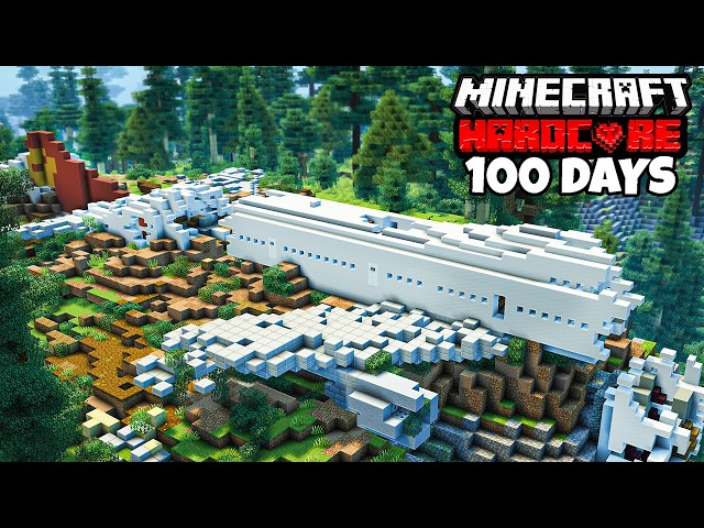I Survived 100 Days In A Plane Crash In Hardcore Minecraft