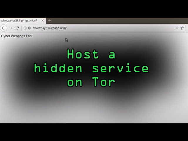 Host Your Own Tor Hidden Service with an Onion Address [Tutorial]