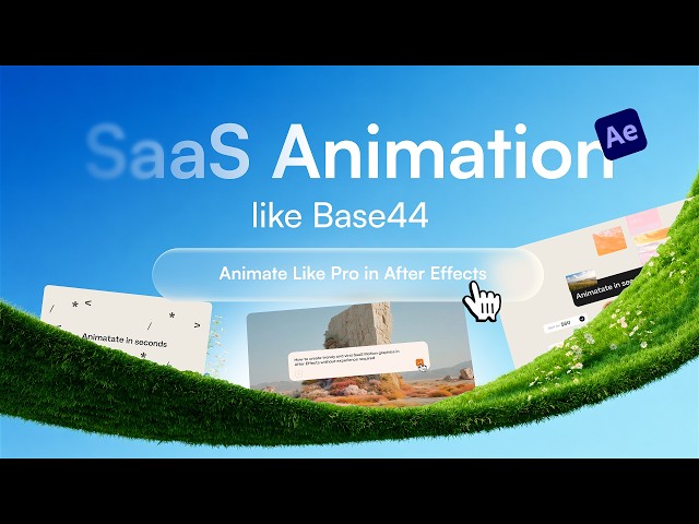 SaaS Animation Like Base44 Tutotial | Motion Graphics Process