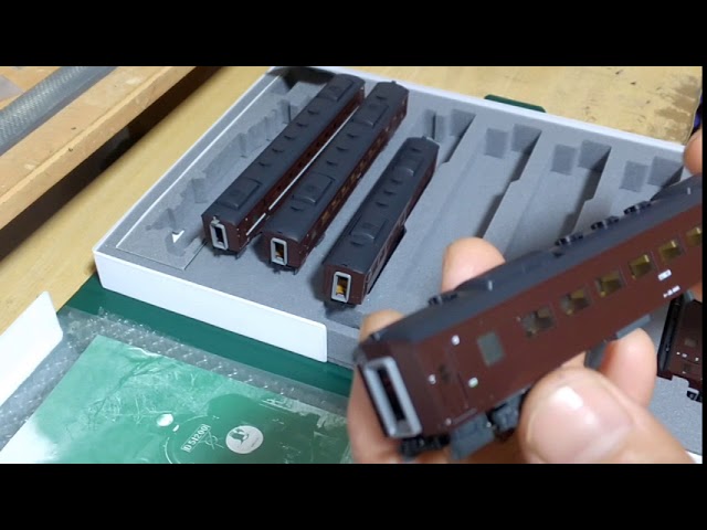 Nゲージ　KATO　SLやまぐち号　開封＆パーツ取り付け　N gauge KATO SL Yamaguchi opening breaking & parts installation