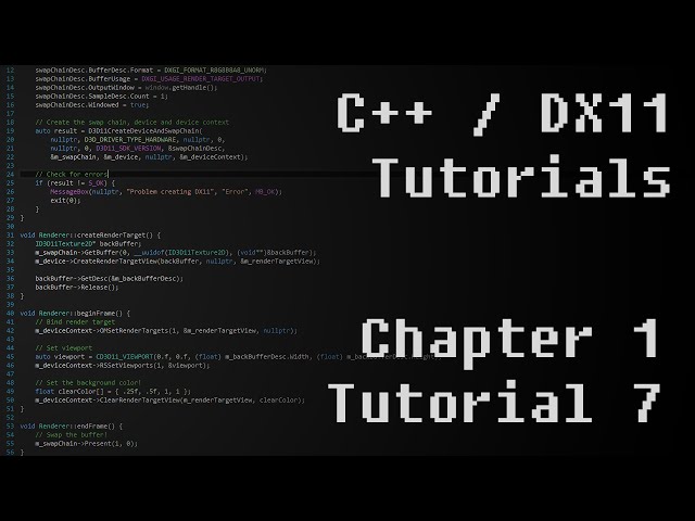 C++ / DirectX11 Tutorials - S01E07 - Classes