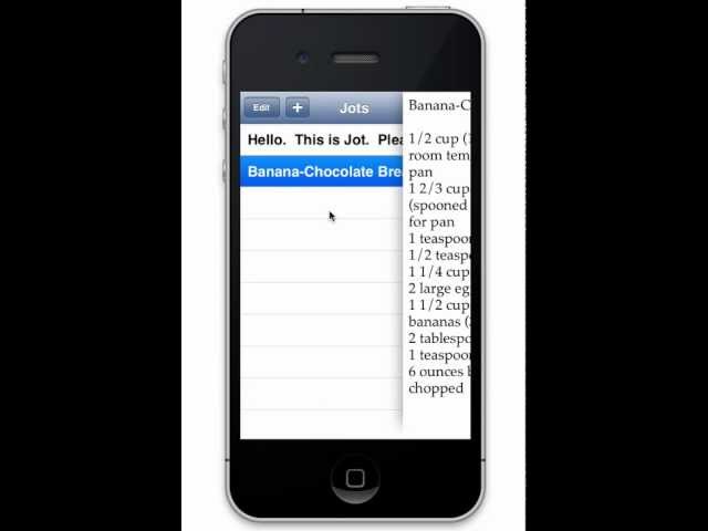Jot App Screencast