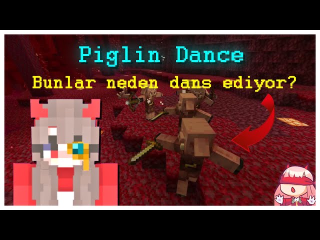 Piglinlerin Zafer Dansı ? - Piglinler dans mı ediyor ? - Minecraft bilinmeyenler serisi #shorts