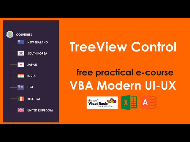 VBA UI UX-16: How to use powerful TreeView Control in Excel UserForm