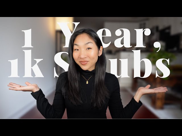 1 Year on YouTube Reflection & How I Surpassed 1k Subscribers