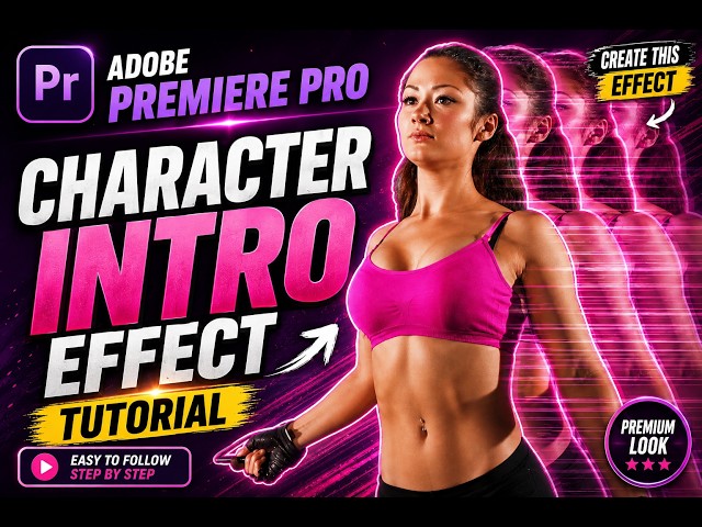 Adobe Premiere Pro Character Intro Effect Tutorial | Easy Character Transition