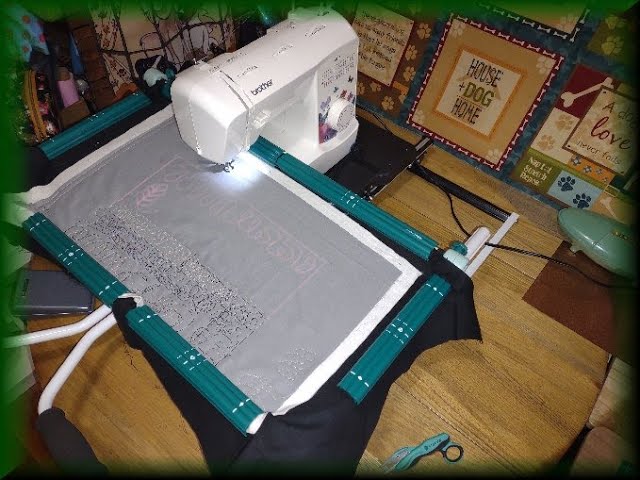 Grace Mini Frame with Brother  BB370 Sewing Machine Test Run