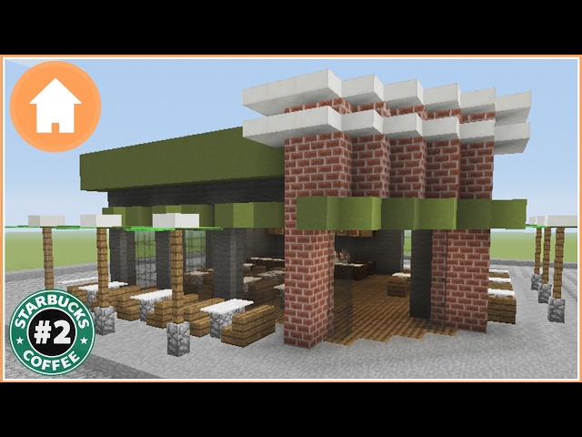 Minecraft Tutorial: How to Build a Starbucks in Minecraft #2