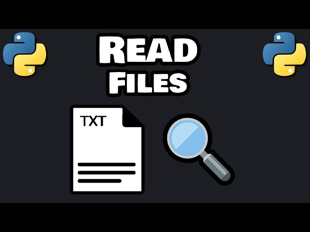 Read files using Python! 🔍