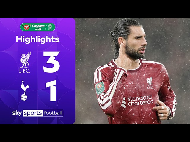 Sizzling Szoboszlai strike sinks Spurs! 🪄 | Liverpool 3-1 Tottenham Hotspur | Carabao Cup Highlights