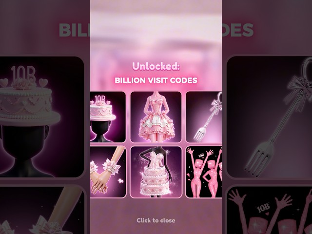 ALL DRESS TO IMPRESS BILLION VISIT CODES #dresstoimpress