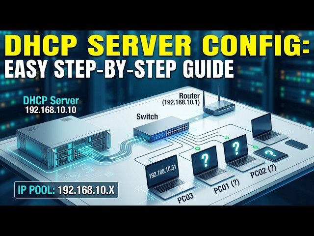 How to configure DHCP Server using Cisco Packet Tracer | DHCP server configuration step by step