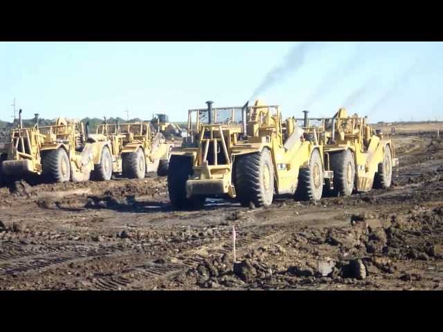 Caterpillar 657's push pulling