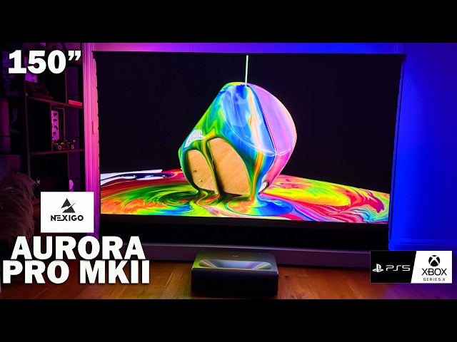 Now you can REPLACE your TV with the NexiGo Aurora Pro MKII Ultra Short Throw Projector!