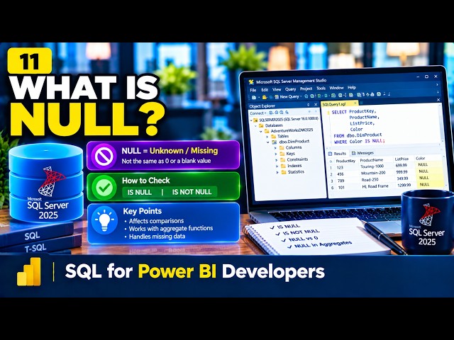 What is NULL in SQL❓(And Why It's Not Zero)👉 Video 11/30  #Null #SQL #powerbi #SQLServer #SQLTips