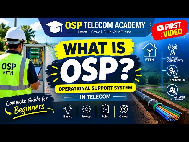 🔥 What is OSP in Telecom? | OSP FTTH Explained for Beginners | OSP Telecom Academy #1📌 