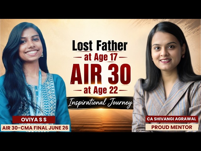 Lost Father at 17 -  AIR 30 at 22 - Inspirational Journey !