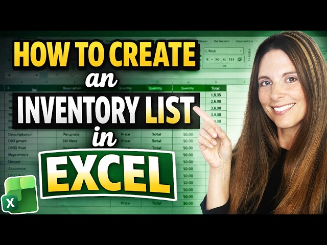 Create and Track a Basic Inventory List in Excel - Excel Inventory List Template
