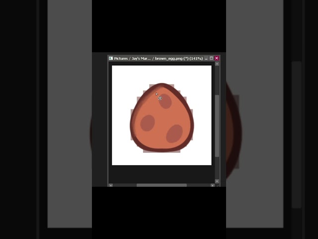 Making the BROWN EGG in Paint tool Sai #minecraft #texturepack #shorts #viral