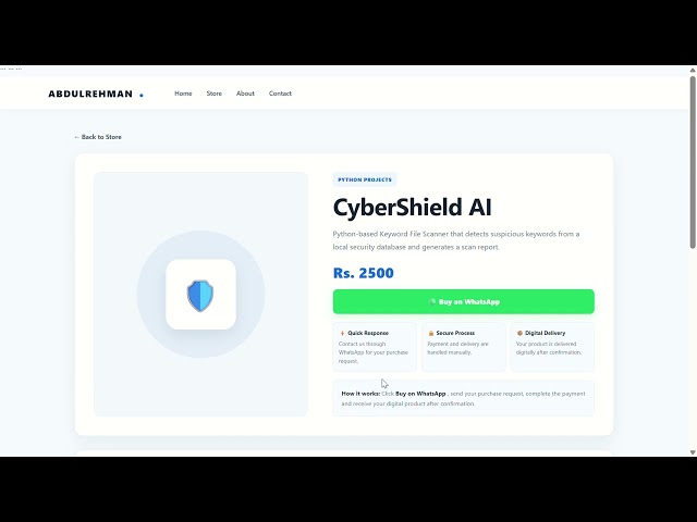 CyberShield AI Pro 🚀 | Python Cybersecurity Project